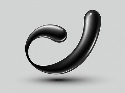 J avatar black blob goo j logo symbol