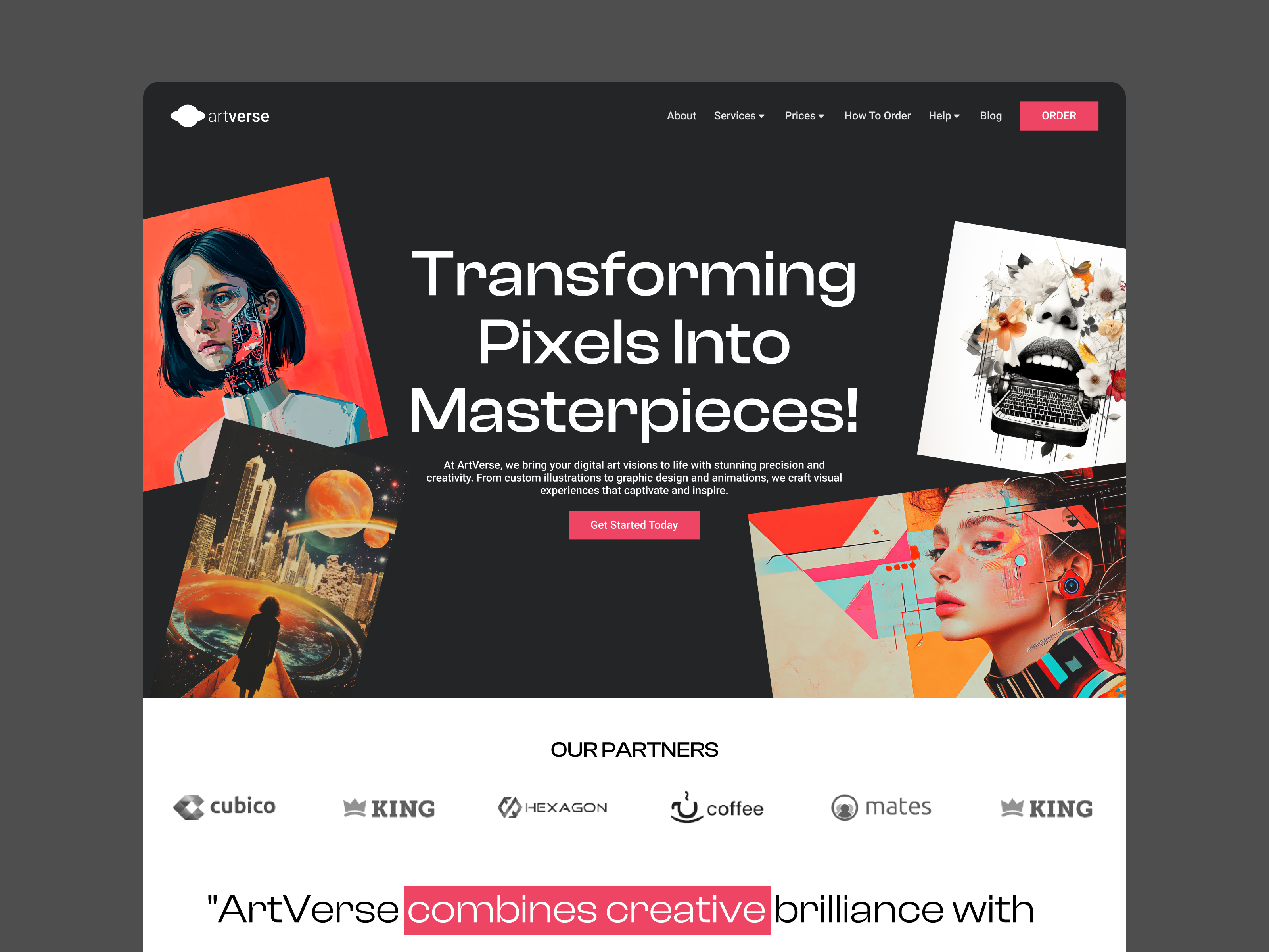 Example of Simple Landing Page Design (1 3 Pages)