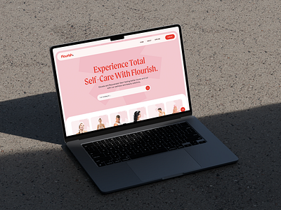 Flourish - Self-care Services website Design 3d animation designagency designconcept flourish interfacedesign minimaldesign personalcarewebsite selfcare selfcarewebsite selfcarewebsitedesign ui uidesign userfriendlydesign uxdesign webdesign websitedesign