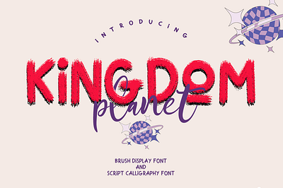 Kingdom planet font duo 3d animation branding design font graphic design illustration logo motion graphics