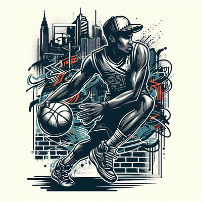 Basketball T-Shirt Design branding clip art design digital art graphic design illustration t shirt t shirt design vector