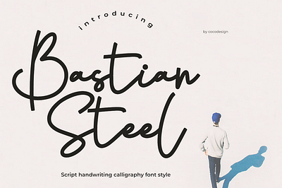 Bastian Steel font 3d animation branding calligraphy design font graphic design illustration logo motion graphics ui