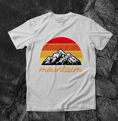 mountain t shirt design graphic design illustration mountain t shirt design t shirt t shirt design