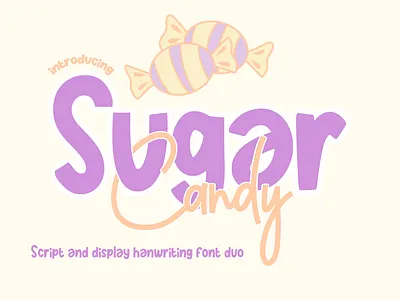 Sugar candy font animation branding calligraphy font font duo graphic design illustration logo motion graphics