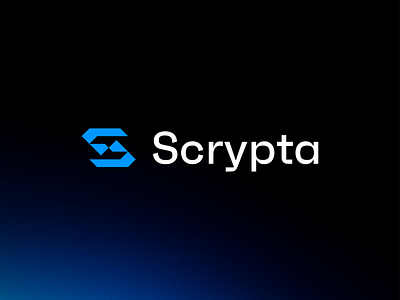 Scrypta Logo blockchain brand identity branding coin crypto crypto logo currency defi exchange finance fintech identity logo s s logo trading web3