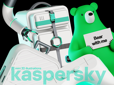 Kaspersky 3d 3d icon 3d illustration blender branding design graphic design illustration logo ui