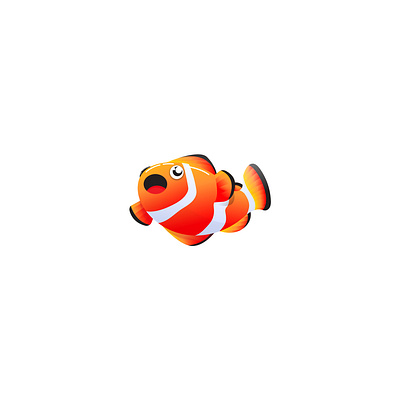 Clownfish Logo animal brand brand identity branding branding design clownfish icon identity logo logo design