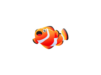 Clownfish Logo animal brand brand identity branding branding design clownfish icon identity logo logo design