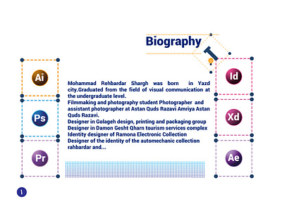 Biography branding graphic design logo ui