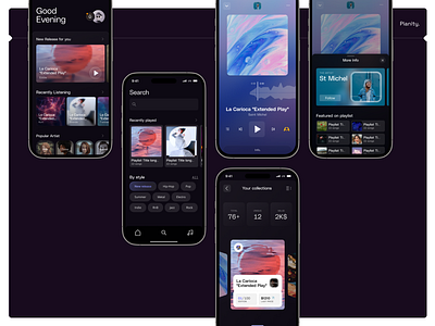 Pianity | Mobile App app mobile music nft ui ux web3