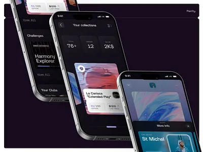 Pianity | Mobile App app mobile music nft ui ux web3
