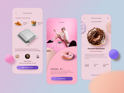 Bakery App Redesign App UI app design design figma ui ux website design