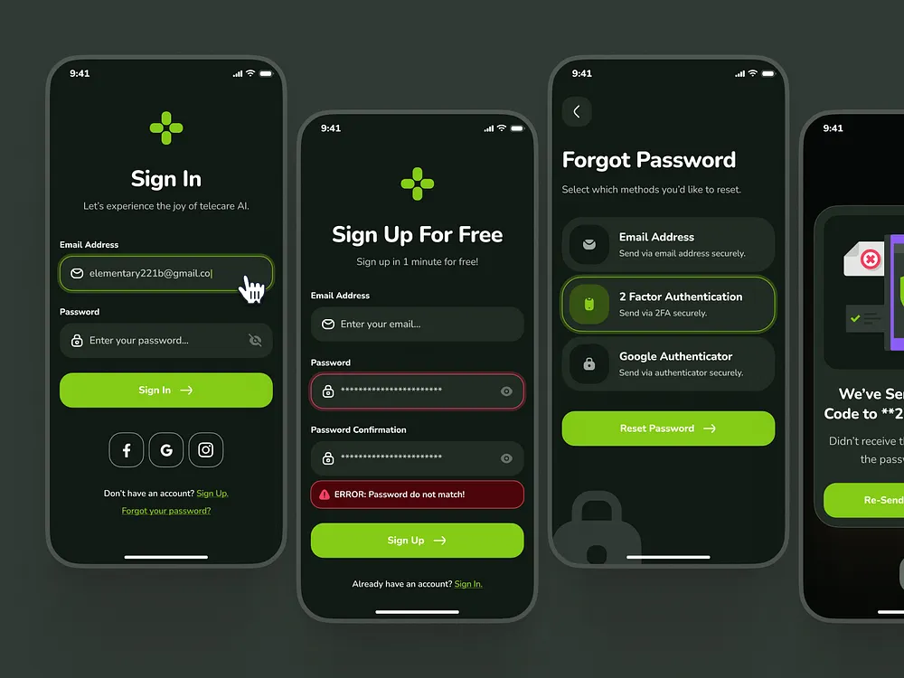Forgot Password UI designs, themes, templates and downloadable graphic ...