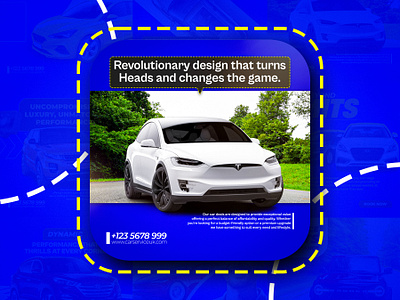 Modern Social Media Car Ads Poster Designs! typography poster ideas