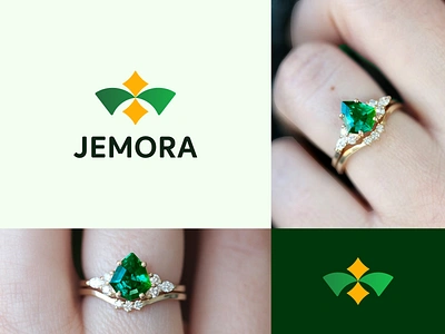 Jemora - Jewelry Logo bracelet brand identity branding diamond diamond ring gemstone gold jemora logo jewel jewellery jewelry jewelry store logo luxury necklace ring startup wedding