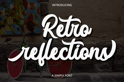 Retro reflectins | Handwritten font branding design font graphic design handwritten illustration logo retro retroreflections script vector