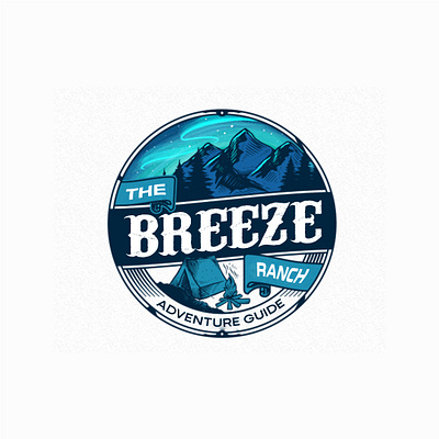 the breeze ranch animation branding design graphic design illustration logo typography vector