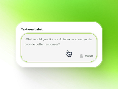 osler UI Kit: AI Telehealth App | Textarea Input Component Figma ai healthcare app ai telehealth app ai telemedicine app clean gradient green input ui minimal modern soft text area text input text input component text input ui textarea textarea component textarea input textarea ui textarea variant virtual care app