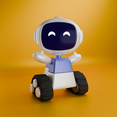 Introducing ViKKi 3d blender character emoji emoticon robot