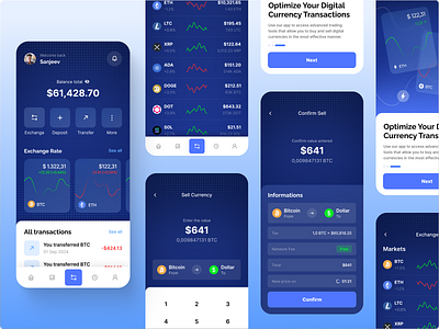 Crypto App UI animation app app ui concept crypto crypto app crypto app concept crypto exchange app design exchange crypto mobile mobile design ui web3