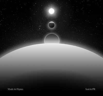 Planets - Made In Figma 3d animation art design graphic design planets space