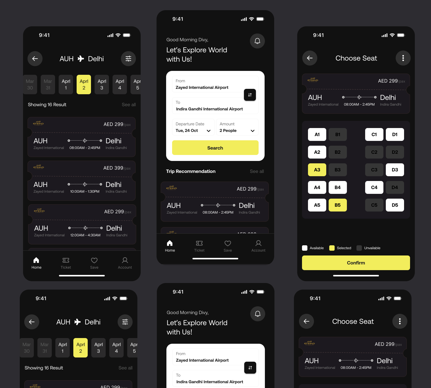 Example of Minimal Mobile Design