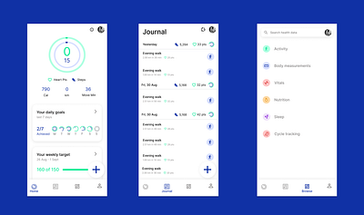 Google Fit: UI Screen