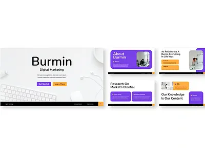 Creative presentation stand creative design marketing presentation ui ux web