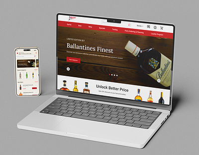 Beverage e-commerce website design beverage beverage depot e commerce app design figma landing page design liquor liquor store website design uiux usa wine