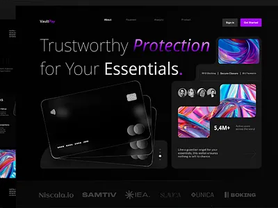 AI Wallet Landing Page design graphic design landing page webdesign webwallet