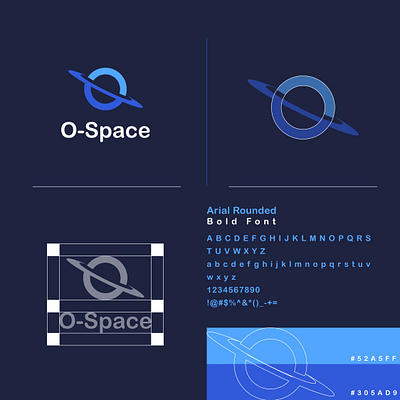 O-Space Logo branding design graphic design illustration logo logo design minimal outer space planet planet logo planet logo design space space logo vector