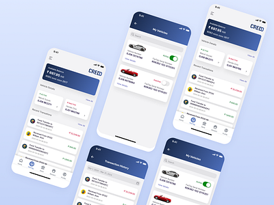 Credo - FasTag Vehicle Toll Payment UI appdesign creativedesign designinspiration designredesign interfacedesign mobiledesign mobileui uidesign uiux userinterface uxdesign