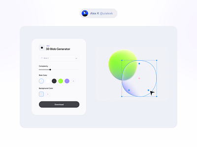 blobin3d Interface Beta 3d 3d ui blob interface for 3d minimal ui