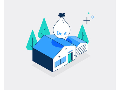 debt (client work) branding design graphic design icon illustration line minimal retro simple ui