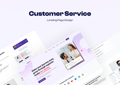 Supportpix - Customer Support Landing Page UI branding customer dashboard design figma graphic design illustration landing page landingpage mobile support supportpix ui ux uxdesign uxui webpage website