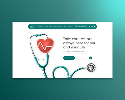 MediCam Website💉 3d ui ux