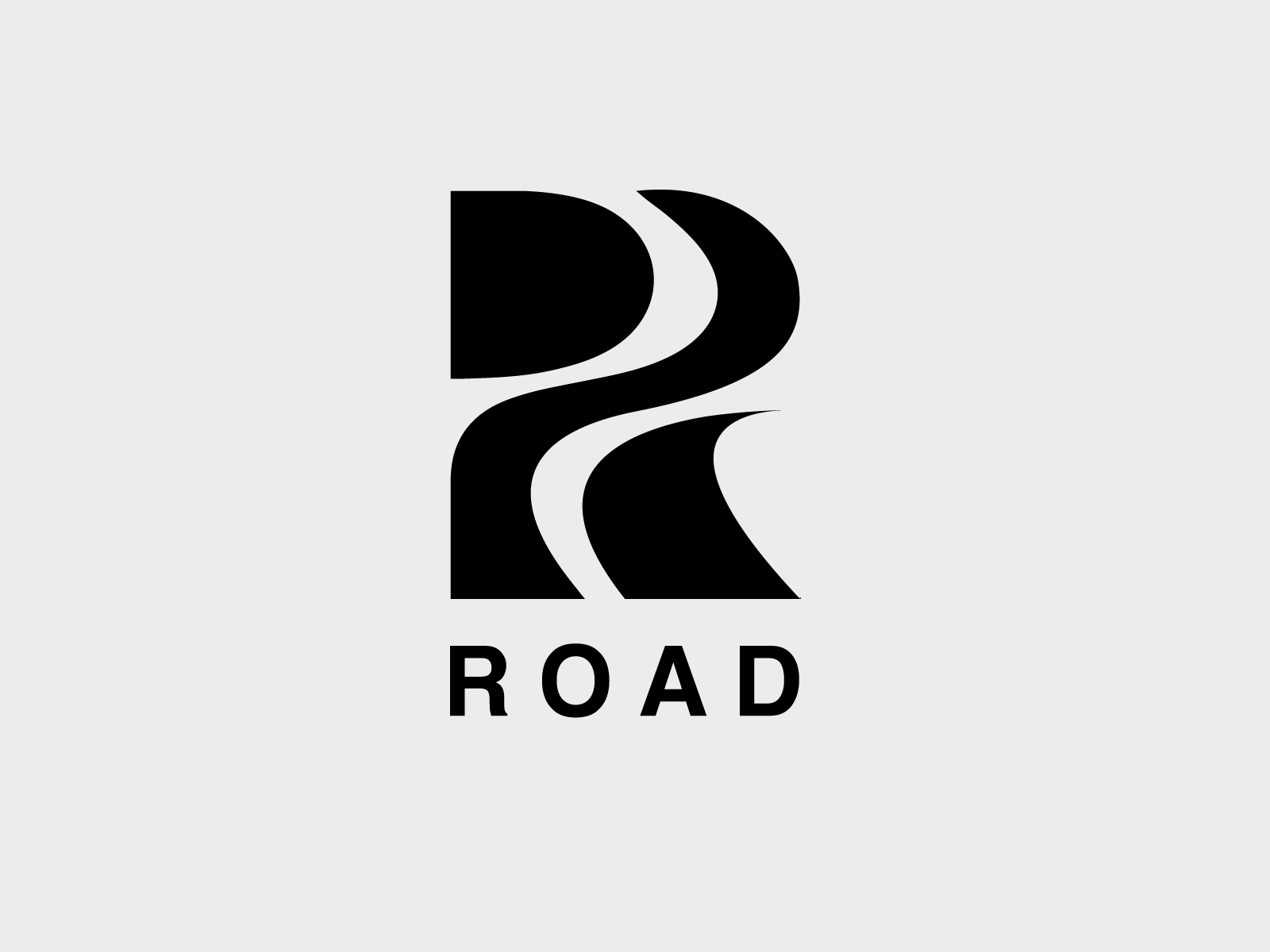 R-oad Logo! The Road Within the R branding graphic design letter logo minimal minimalist wordmark