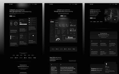 Vanta - Astro JS & TailwindCSS black clean dark darkmode darktheme elearning modern school