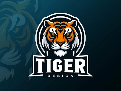 Tiger logo aggressive