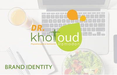 Dr. Kholoud Ramadan - Brand Identity banner brand identity branding brochure business card design flyer graphic design green identity design laptop letterhead logo logo design mockup notepad orange prescription vegetables white