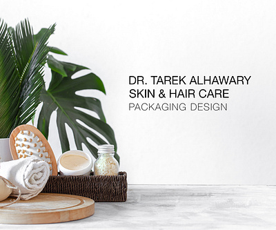 Dr. Tarek Elhawary Skin & Hair Care Products Packaging branding corporate identity cream design graphic design gray hair hair care illustration logo logo design mockup packaging packaging design planet skin care slides therapy white