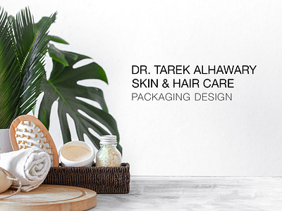 Dr. Tarek Elhawary Skin & Hair Care Products Packaging branding corporate identity cream design graphic design gray hair hair care illustration logo logo design mockup packaging packaging design planet skin care slides therapy white