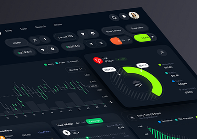 Exchange Dashboard crypto wallet crypto website cryptocurrency dashboard dashboard design exchange trade ui
