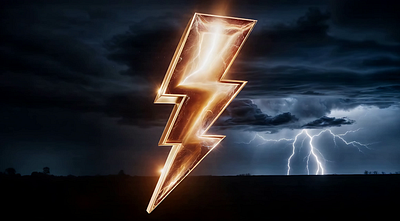 Thunder And Flash 3D Animated For Content And Social - 8k 3d animation branding graphic design logo motion graphics