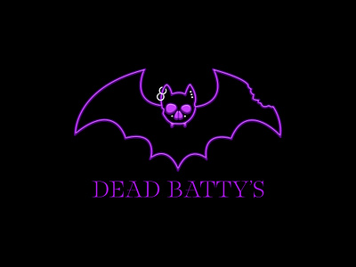 DEAD BATTY'S V2 adobe illustrator adobe photoshop graphic design neon design