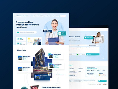 Medicana Hospital Web UI doctor health hospital ui web design web ui