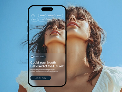 AsthmaPredict - Study App: Elevating the User Experience 💡 asthma app blue app calendar health app medical app mobile app study app trendy app ui ux