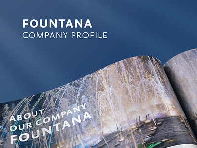 FOUNTANA EGY Company Profile blue branding brochure colors company profile design flyer graphic design illustration logo mockup profile white