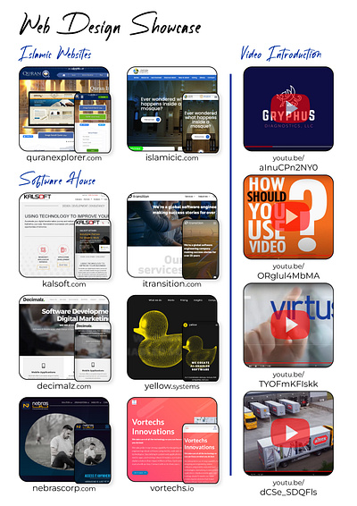 Web Design Showcase web design