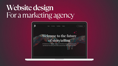 Landing page Design for a Marketing agency agency branding design graphic design marketing agency typography ui web design